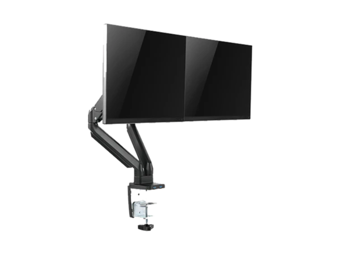 Buy Twisted Minds Dual Monitor Gas Arm – Premium Black | in Qatar Buy Twisted Minds Dual Monitor Gas Arm – Premium Black | in Qatar
